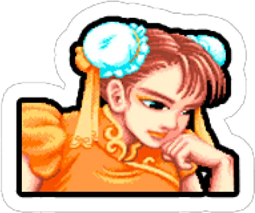 Sticker Maker Street Fighter Ii Chun Li Sf2 Portrait Png Street Fighter Ii Logo