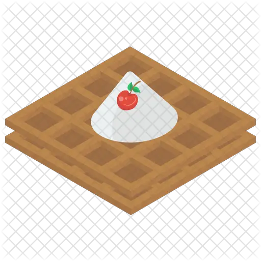 Cream Waffle Icon Png