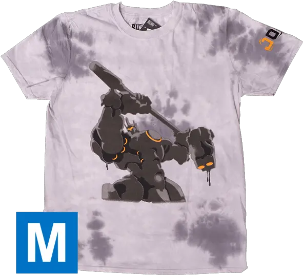 Overwatch Reinhardt Spray Decal Menu0027s T Shirt Overwatch Png Reinhardt Png