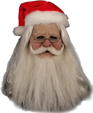 Santa Silicone Half Mask Santa Claus Png Santa Clause Png