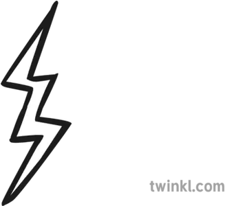 Lightning Bolt Black And White Illustration Twinkl Lightning Bolt Black And White Png Lightning Bolt Logo