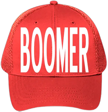 Boomer Cotton Front Trucker Hat Baseball Cap Png Backwards Hat Png