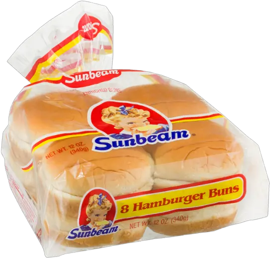 Sunbeam Hamburger Buns 8 Ct Soft Png Burger Bun Png