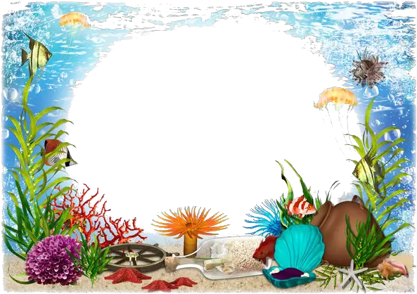 Sea Png Photos For Designing Projects Frame Under The Sea Border Sea Png