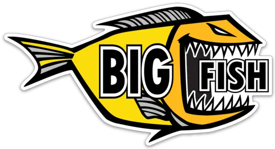 Big Fish Sticker 3 Waters Big Fish 120 Logo Png Fish Logo