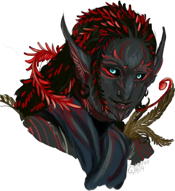 Dasair Art And Commissions Open Demon Png Ffxiv Red Mage Job Icon