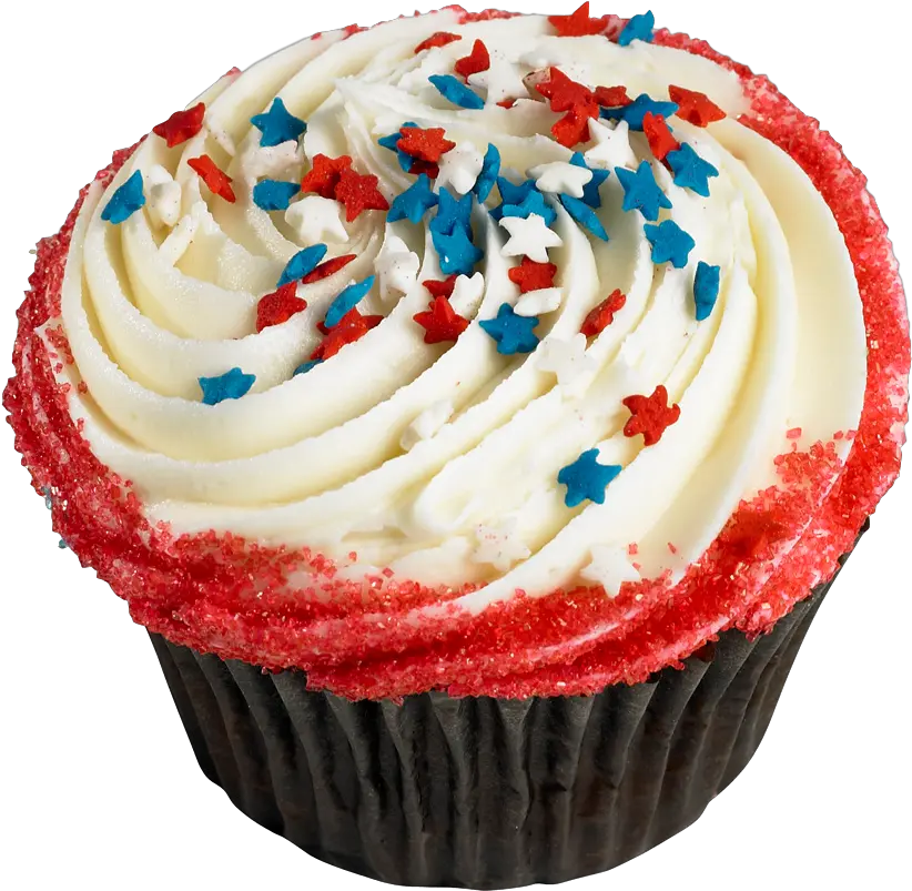 July 4th Patriotic Cupcake 4th Of July Cupcake Png Cupcake Png