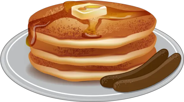 Clip Art Cartoon Pancakes Sausage Png Pancake Transparent