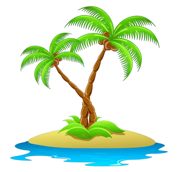 Palm Tree Black And White Png