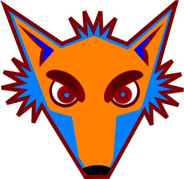 Blue Fox Head Clip Art Cartoon Fox Head Png Fox Head Png