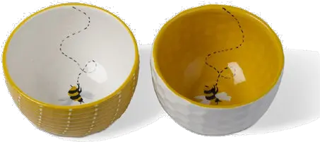 Bumble Bee Bowl Set 2 Pcs Ceramic Png Bumble Png