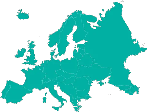 European Idiopathic Pulmonary Fibrosis Europe Map Vector Png Europe Png