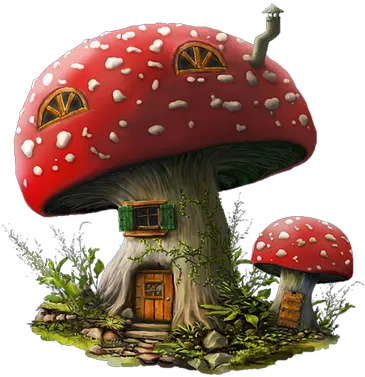 House Drawing Mushroom Png File Hd Mushroom Fairy House Drawing Mushroom Png
