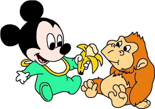 Disney Babies Clip Art 5 Galore Mickey Mouse With Banana Png Mickey Icon Clip Art