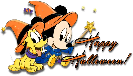 Happy Halloween Disney Halloween Myniceprofilecom Mickey Et Pluto Bebe Png Halloween Gif Transparent png