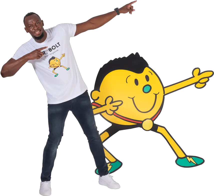 Usain Bolt Collaborates To Create U0027mr Boltu0027 Opus Mr Bolt Mr Men Png Style Icon Men