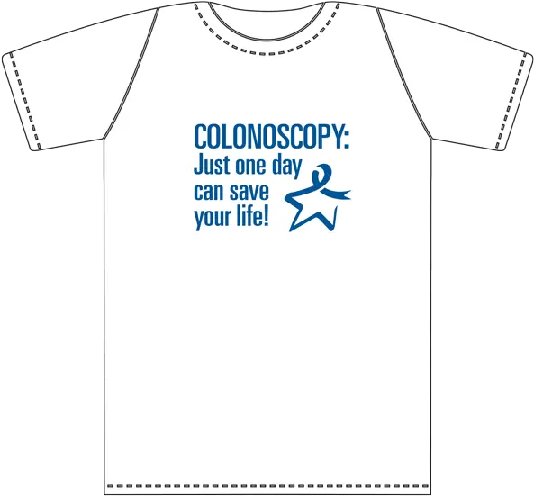 Download Hd Colonoscopy T Shirt Back Colon Cancer Active Shirt Png Tshirts Png