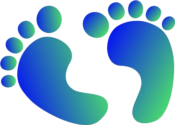 Blue Green Baby Feet Png Clip Arts Blue And Green Footprint Baby Feet Png
