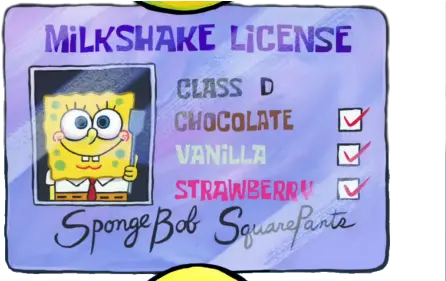 Spongebob Squarepants Nickelodeon Nick Milkshake Spongebob Png Sponge Png