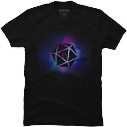 Fire D20 T Shirt By Violetwolf Design Humans Black Clover Tee Shirts Png D20 Png