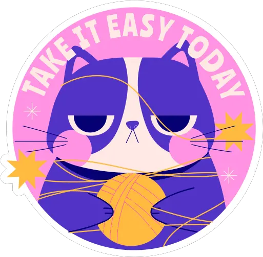 Take It Easy Today Stickers Free Communications Stickers Dot Png How To Apply Icon Pack