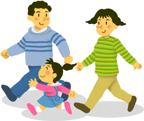 Download Hd Svg Transparent Library Walk In Church Cartoon Png Family Walking Png