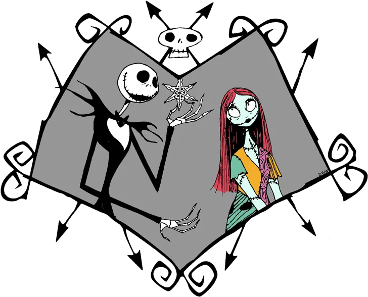 Jack Skellington Sally Nightmare Before Christmas Jack And Sally Png Jack Skellington Png