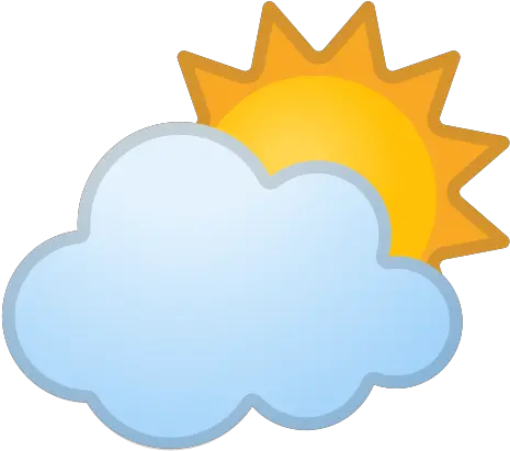 Sun Behind Cloud Emoji Meaning With Sun Clouds Emoji Png Sun Emoji Png