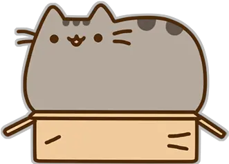 Facebook Messenger Pusheen Sticker 11 Free Download Pusheen In A Box Png Pusheen Cat Png