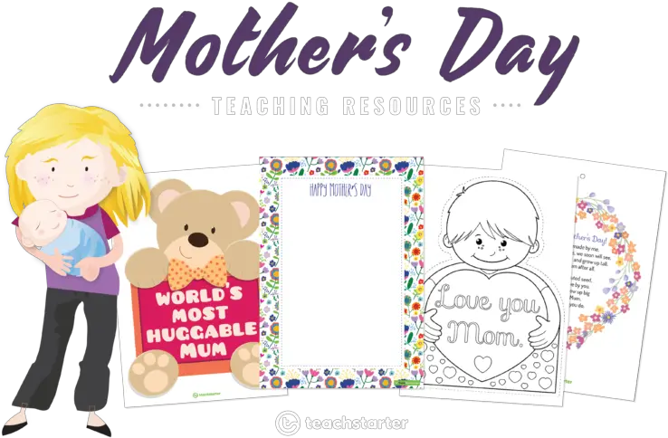 Motheru0027s Day Teaching Resources Worksheets U0026 Activities Clip Art Png Happy Mothers Day Transparent Background