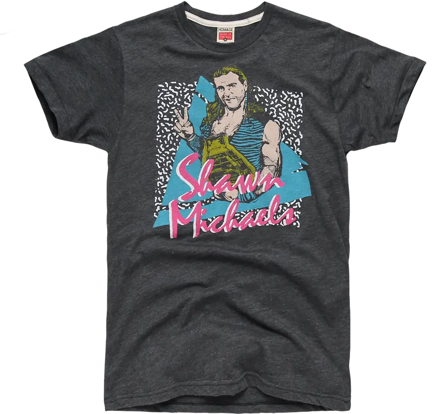 Homage Shawn Michaels Wrestling T Shirt 2800 Large T Aaliyah Tee Png Shawn Michaels Png