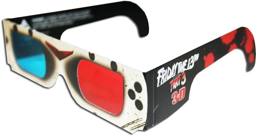 Download Hd Friday The 13th 3d Glasses Glasses Transparent 3 D Glasses Png 3d Glasses Png