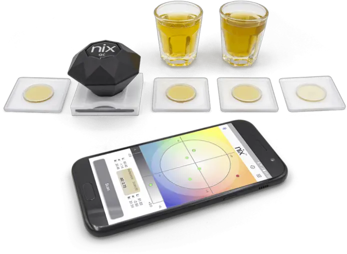 Nix Sensor Color Matching Tool Paint Color Sensor App Beer Glassware Png Paint Swatch Png