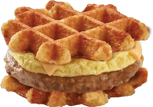 Sausage Egg U0026 Cheese Waffle Menu Speedy Café Belgian Waffle Png Waffle Png