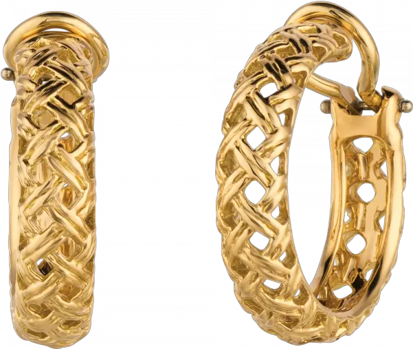 Download Hd 18kt Yellow Gold Vannerie Boys Earrings Hd Png Hoop Earrings Png