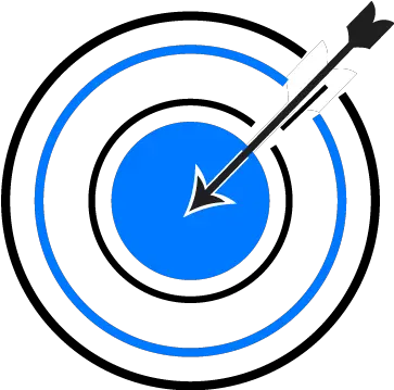 A Target With An Arrow In The Middle The Middle Full Png Arrow Target Icon