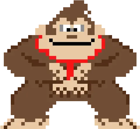 Pixilart Donkey Kong Super Mario Maker By Rosemontallies Fictional Character Png Mario Maker Png