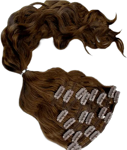Natural Wave Remy Clip In Hair Extension Png