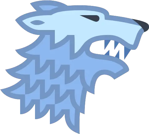 House Stark Icon In Office S Style House Stark Logo Vector Blue Png Game Of Thrones Icon Png
