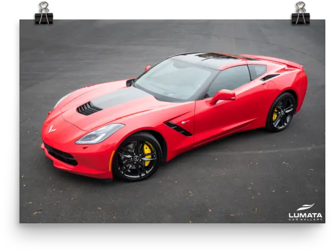 Corvette C7 Print Tarmac Series U2014 Lumata Car Gallery Supercar Png Corvette Png