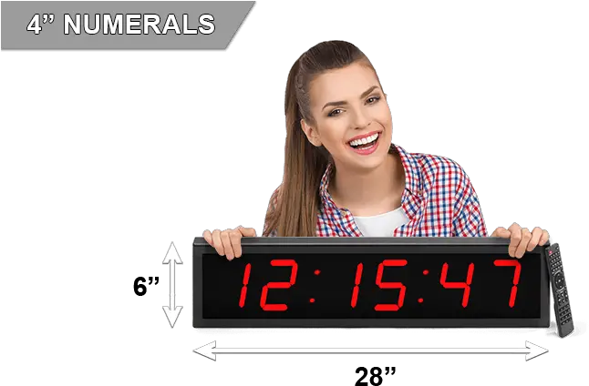 Bigtimeclocks U2013 Large Led Countdown U0026 Other Digital Clocks Digital Clock Png Digital Clock Png