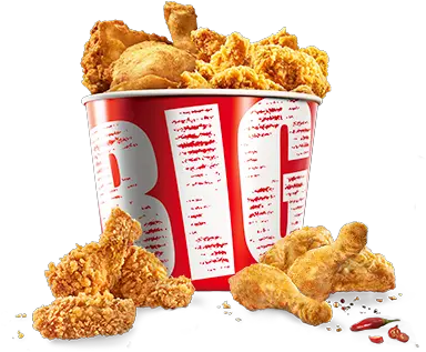 Kfc Chicken Bucket Png Download Broasted Chicken Bucket Png Fried Chicken Png