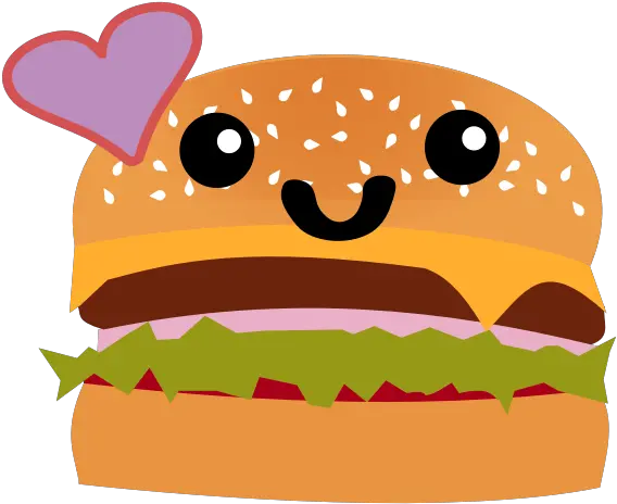 Kawaii Hamburger Free Svg Cute Clip Art Foods Png Cheeseburger Png