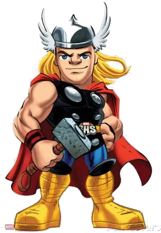 Thor Ready For Fight Clipart Png Super Hero Squad Thor Thor Png