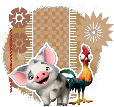 Disney Moana Specsavers New Zealand Pig And Chicken From Moana Png Moana Png Transparent