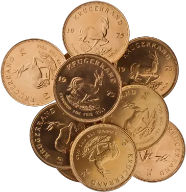 1oz Gold Krugerrand South Africa Coin Png Pile Of Gold Png