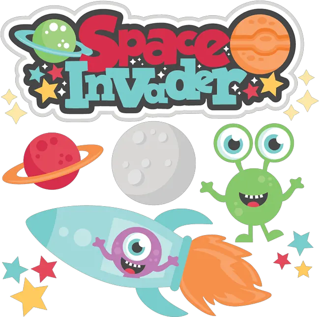 Clipart Rocket Space Invaders Png Download Full Size Miss Kate Cuttables Space Space Invaders Png