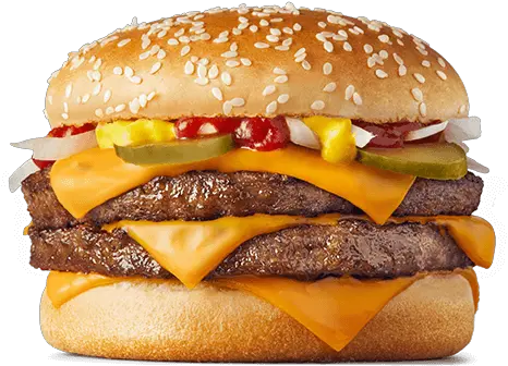 Double Quarter Pounder Mcdonaldu0027s New Zealand Double Quarter Pounder Cheese Png Burger Transparent