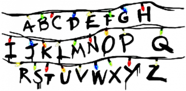 Download Stranger Things Alphabet Best Clip Art Png Stranger Things Logo Png