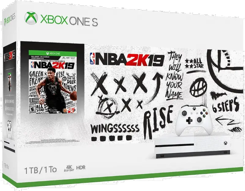 Xbox One S 1tb Nba 2k19 Microsoft Buy Xbox One S Nba 2k19 Bundle Png Nba 2k19 Logo Png